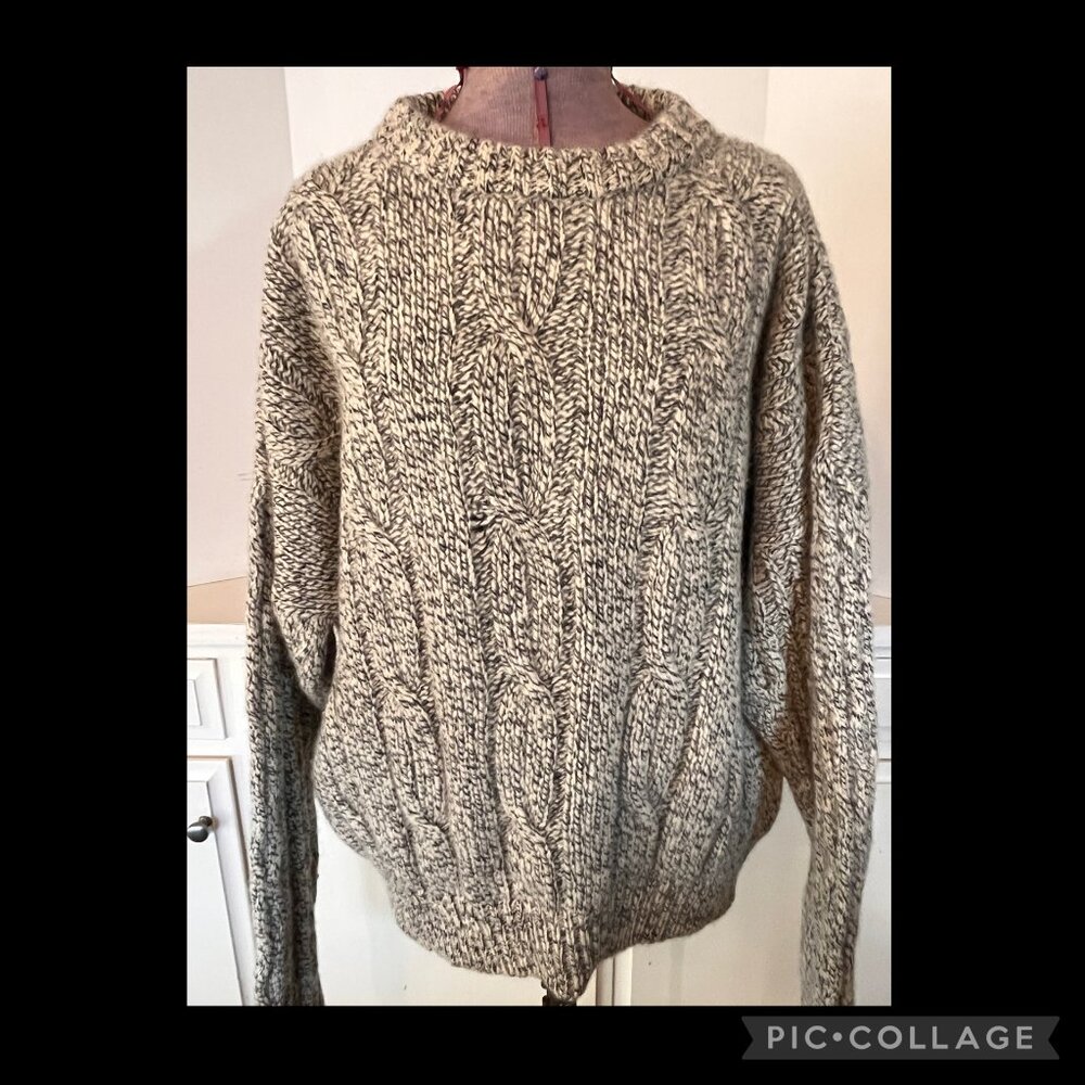 Vintage 100% Wool Nordic Copenhagen Denmark Chunky Seas Knit For Sweater Market